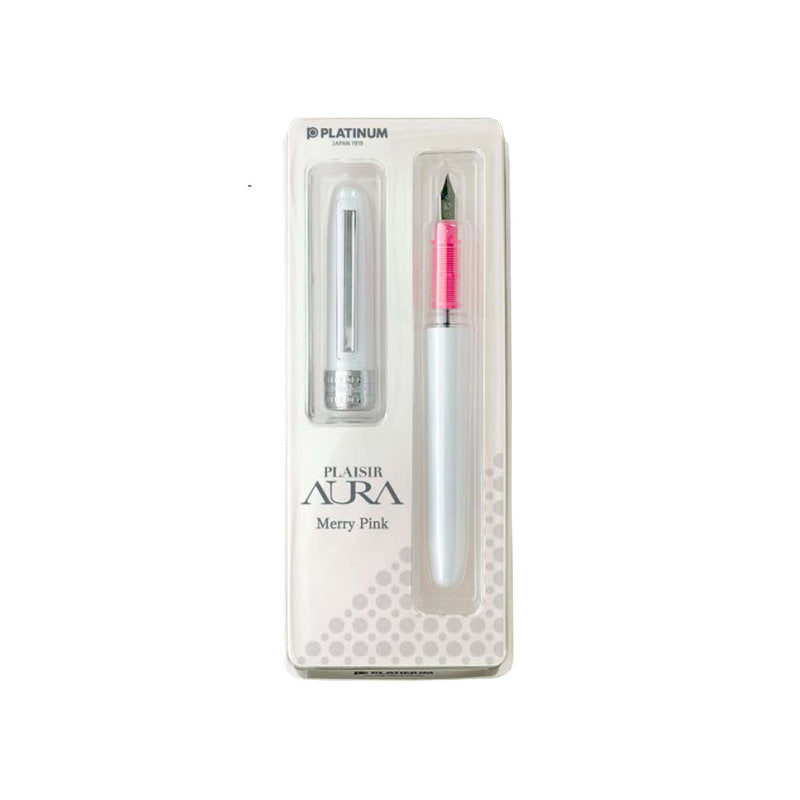 PLATINUM, Fountain Pen - PLAISIR AURA Limited Edition MERRY PINK.