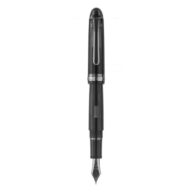 PLATINUM, Fountain Pen - #3776 CENTURY silver trim BLACK DIAMOND 3