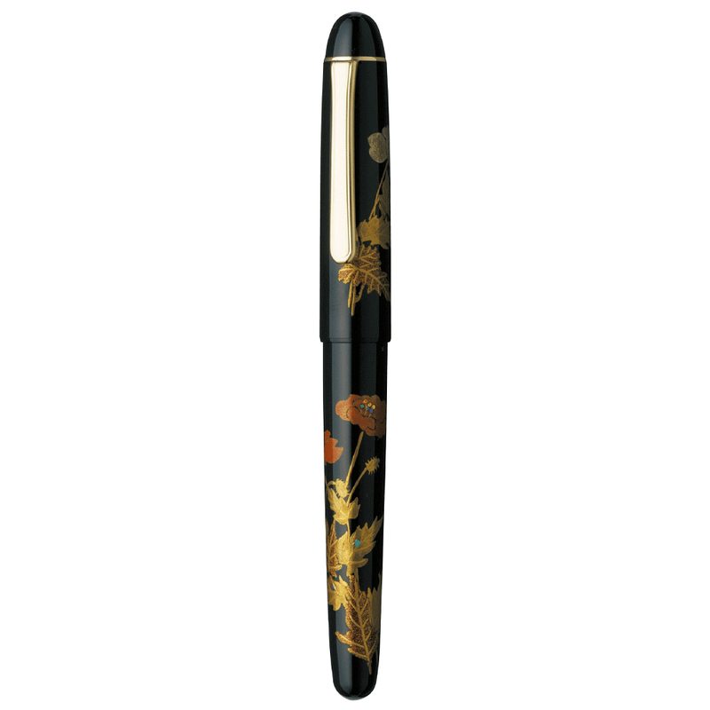 PLATINUM, Fountain Pen - #3776 CENTURY 'Kaga' Maki-e POPPY.