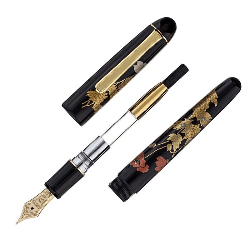 PLATINUM, Fountain Pen - #3776 CENTURY 'Kaga' Maki-e POPPY.