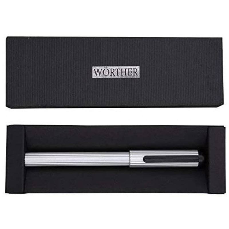 WORTHER, Fountain Pen - PROFIL ALUMINIUM GREY. 3