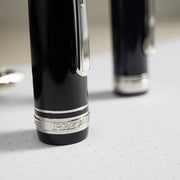 PLATINUM, Fountain Pen - PRESIDENT SILVER TRIM BLACK 4