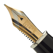 PLATINUM, Fountain Pen - PRESIDENT SILVER TRIM BLACK 2