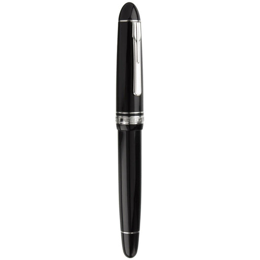 PLATINUM, Fountain Pen - PRESIDENT SILVER TRIM BLACK 1
