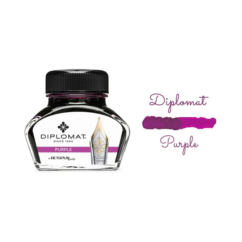 DIPLOMAT, Ink Bottle - OCTOPUS PURPLE (30mL). 2