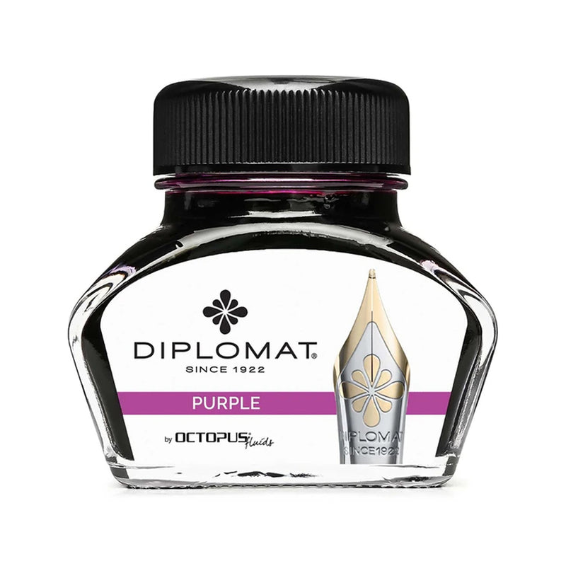 DIPLOMAT, Ink Bottle - OCTOPUS PURPLE (30mL). 