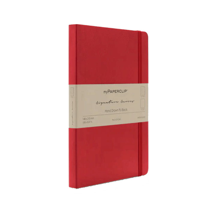 PLATINUM x myPAPERCLIP, Gift Set - F2 SIGNATURE Series NOTEBOOK, PLAISIR & CARD HOLDER WALLET RED.