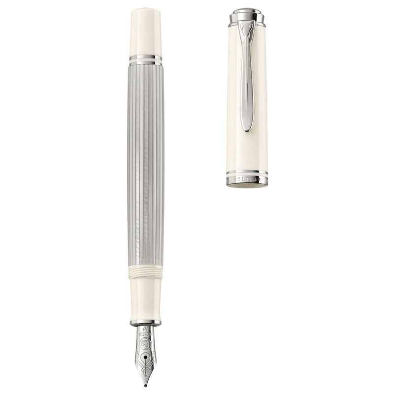 PELIKAN, Fountain Pen - SOUVERAN M405 Special Edition SILVER/WHITE.