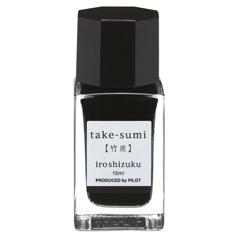 PILOT, Ink 3 Bottle - IROSHIZUKU C Bamboo Charcoal TAKE-SUMI + Horsetail TSUKUSHI + Hydrangea AJISAI (15mL).