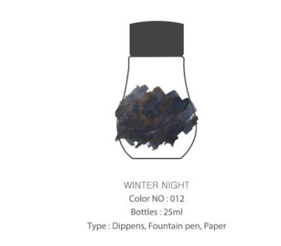 DOMINANT, Ink Bottle - Pearl WINTER NIGHT 25ml.