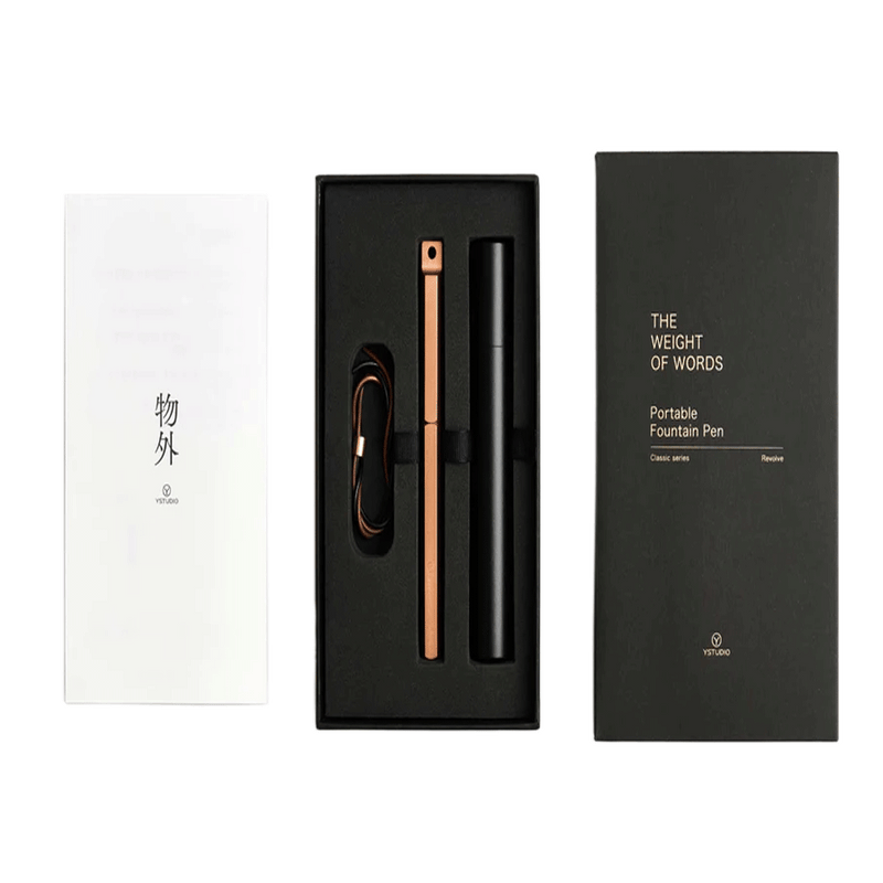 YSTUDIO, Fountain Pen - CLASSIC REVOLVE PORTABLE BRASSING COPPER.