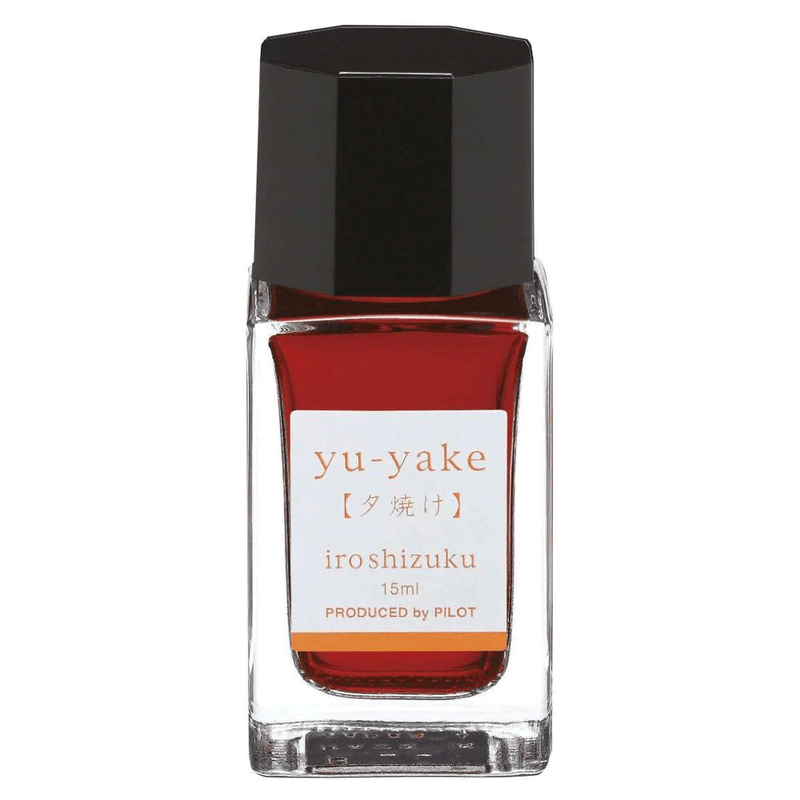 PILOT, Ink 3 Bottle - IROSHIZUKU F Sunset YU-YAKE + Winter Persimmon FUYU-GAKI + Old Winter FUYU-SYOGUN (15mL).
